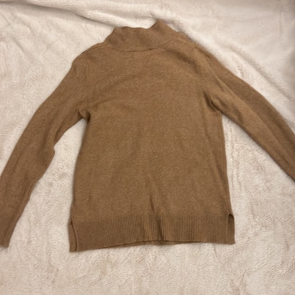 Small Tan Mockneck Sweater - Picture 4 of 4
